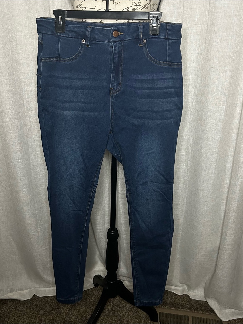 Fashion Nova Can't Deny You Sculpting Skinny Jeans Dark Wash